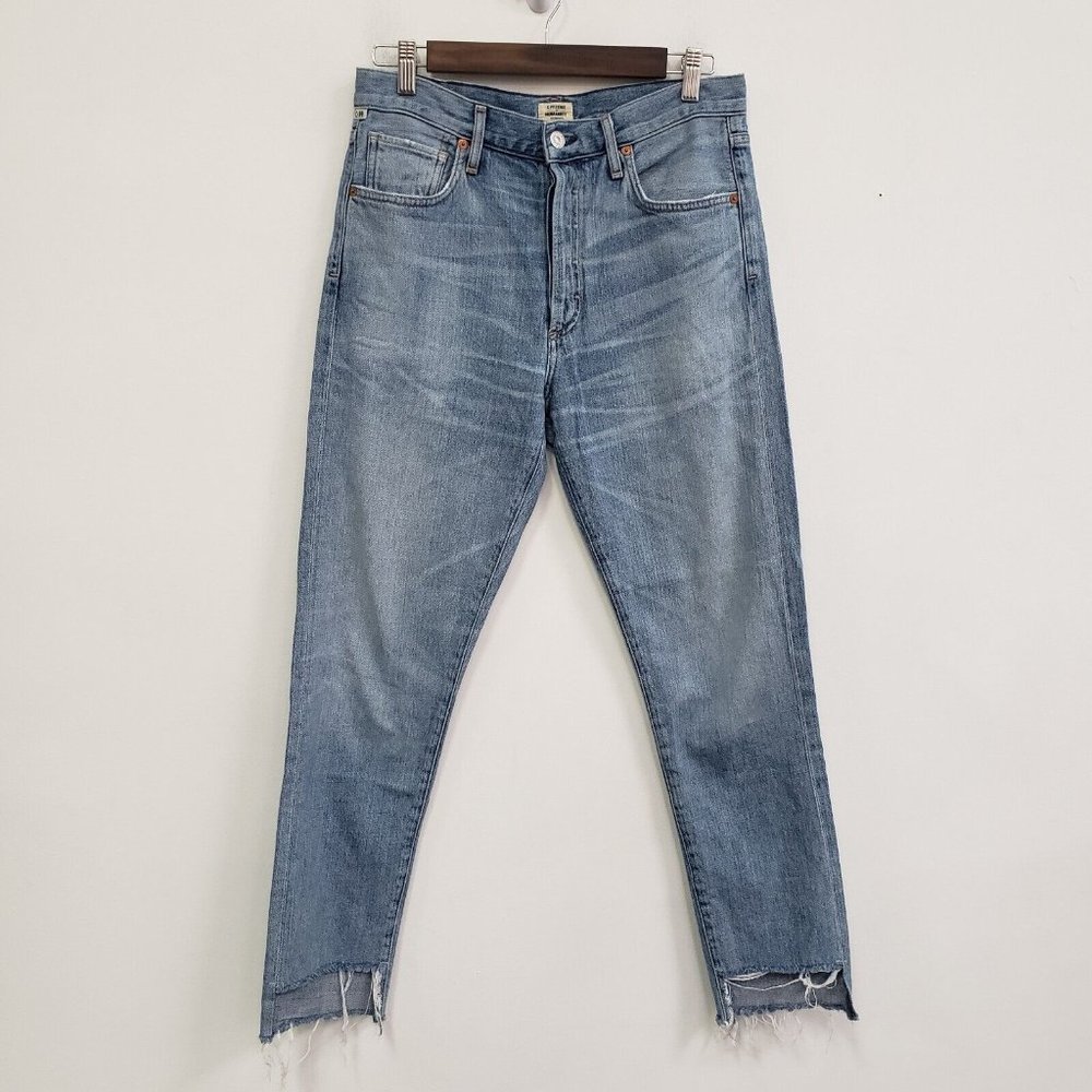 Citizens Of Humanity Womens Liya Hi Lo Hem Jeans Size 27 Classic Fit Button Fly